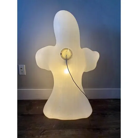 Vintage General Foam Plastics Green Eye Ghost Blow Mold Halloween Decor 36" - Picture 3 of 4